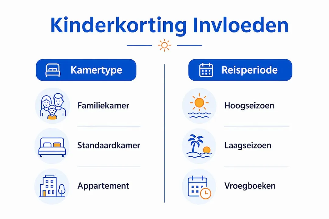 Infographic: Hoe het kamertype en de reisperiode de kinderkorting beïnvloeden