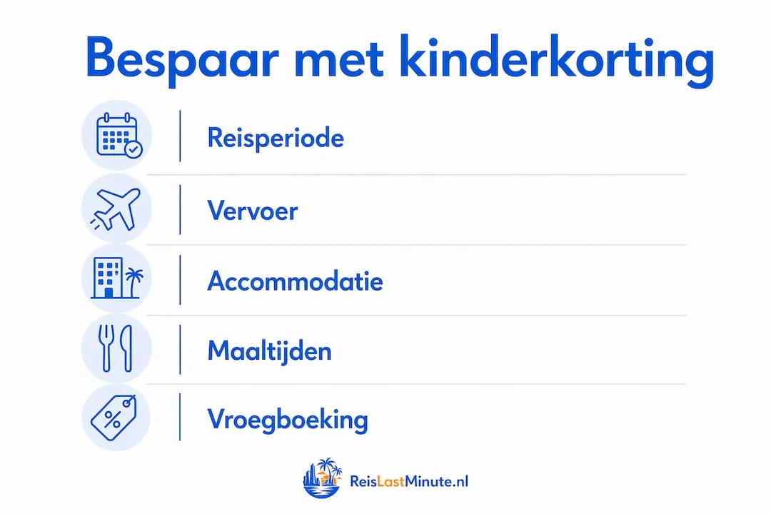 Handige infographic met slimme tips om te besparen met kinderkorting