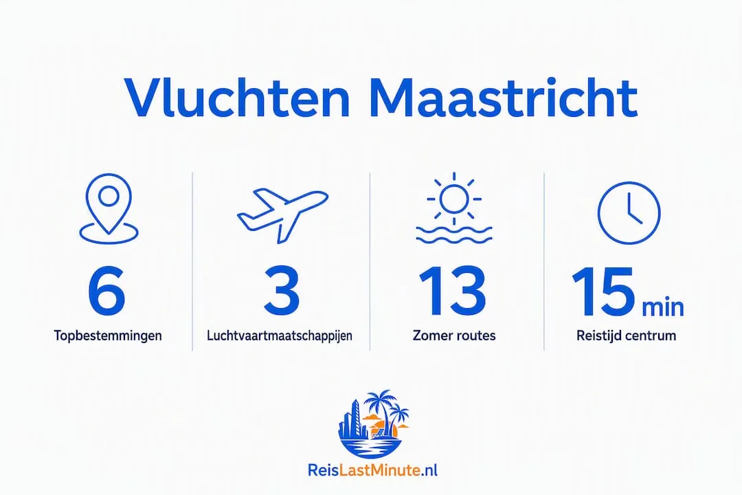 Infographic met interessante vliegstatistieken van Maastricht