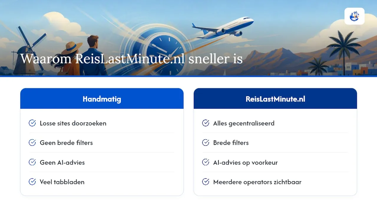 Onze ervaring: waarom ReisLastMinute.nl deze klus snel klaart — overview diagram