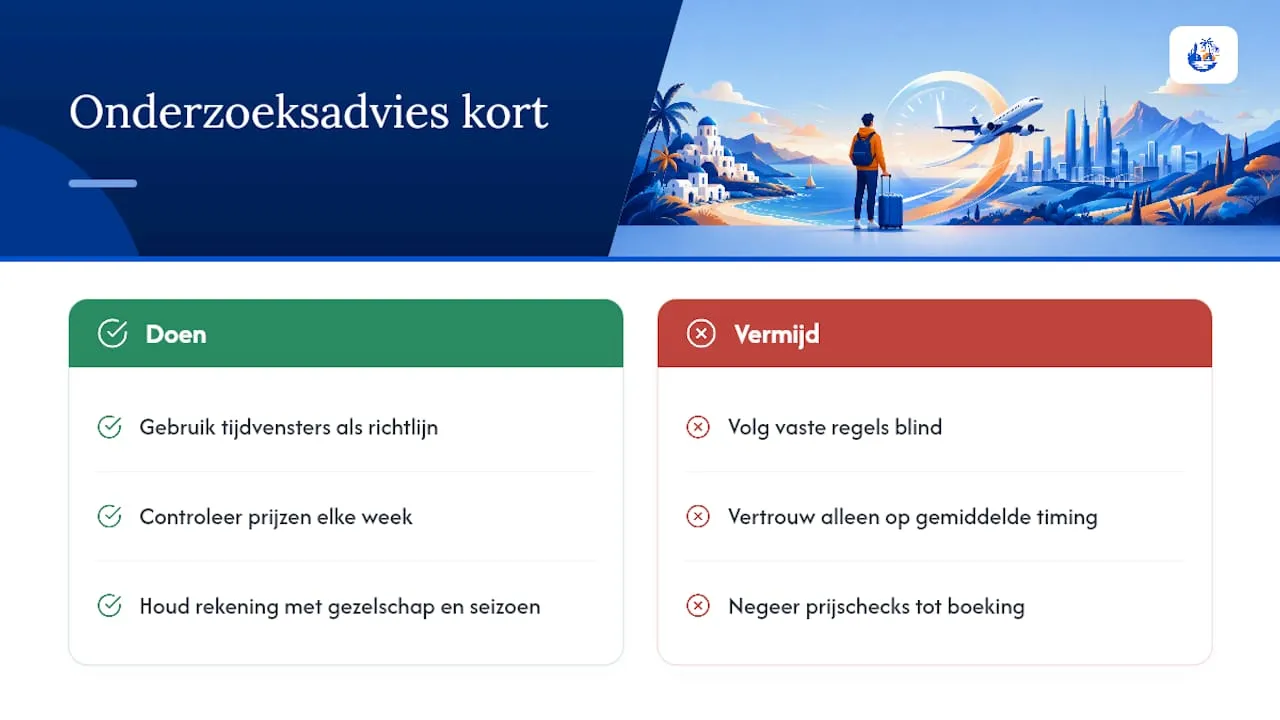 Wat zegt onderzoek écht over de beste timing? — overview diagram