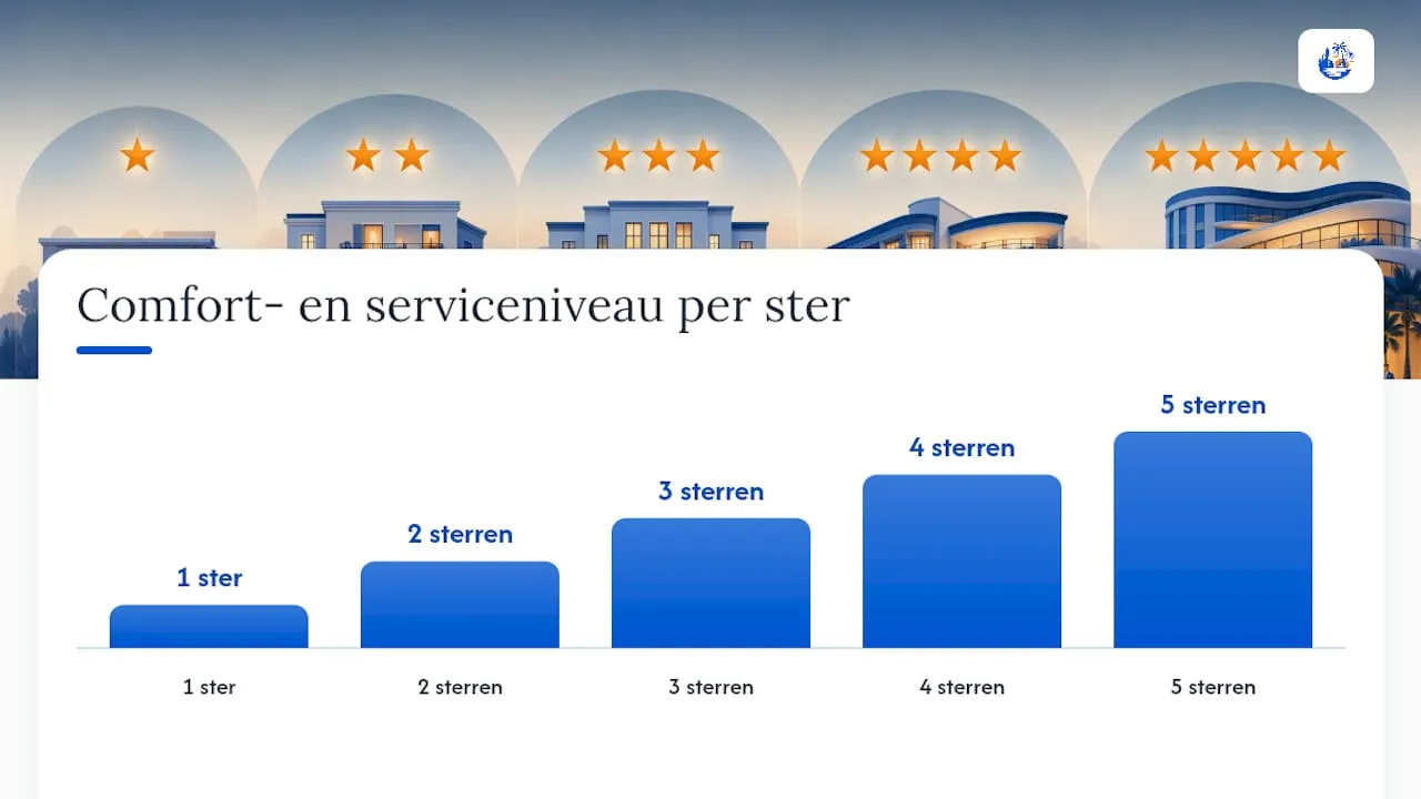 Wat betekent elke ster voor jouw verblijf? — overview diagram