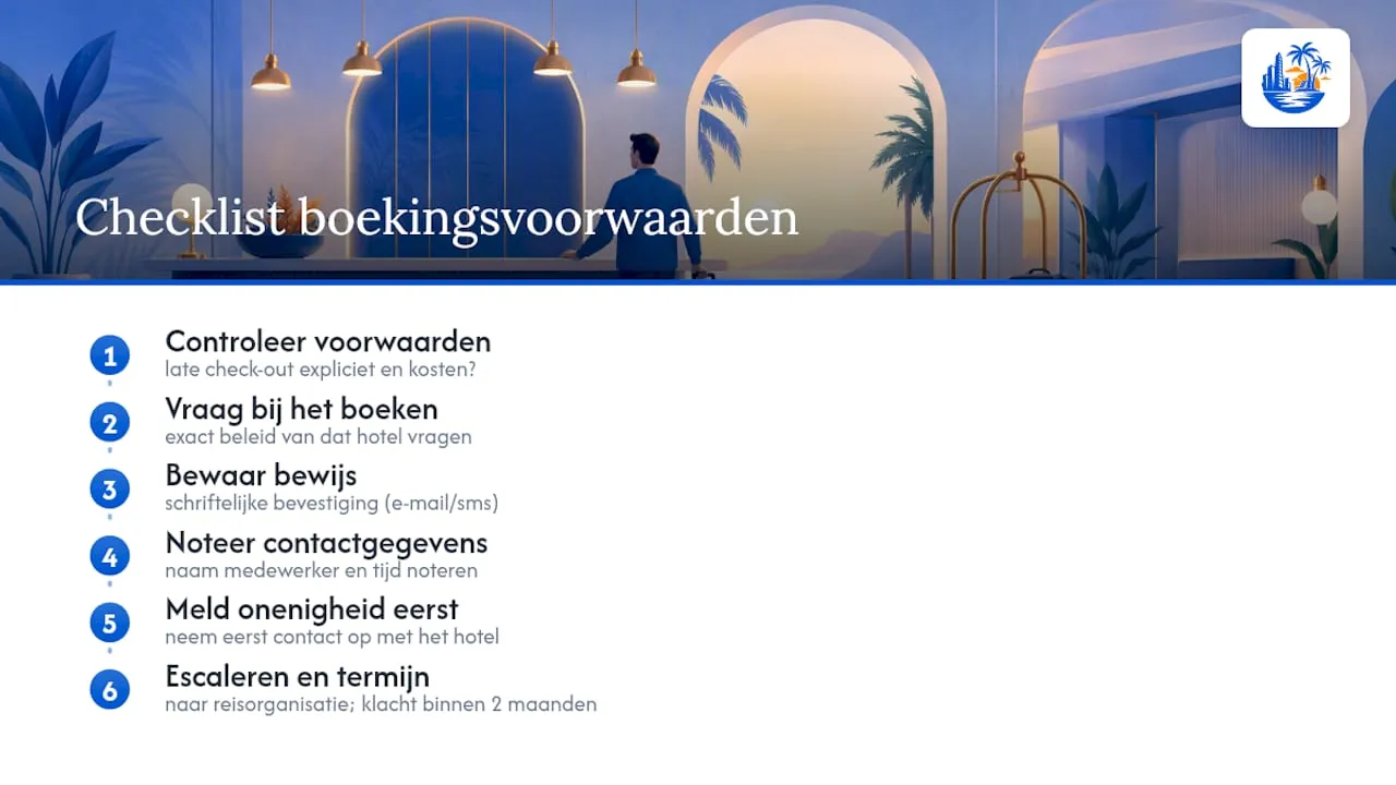 Waar je op moet letten in de boekingsvoorwaarden — overview diagram