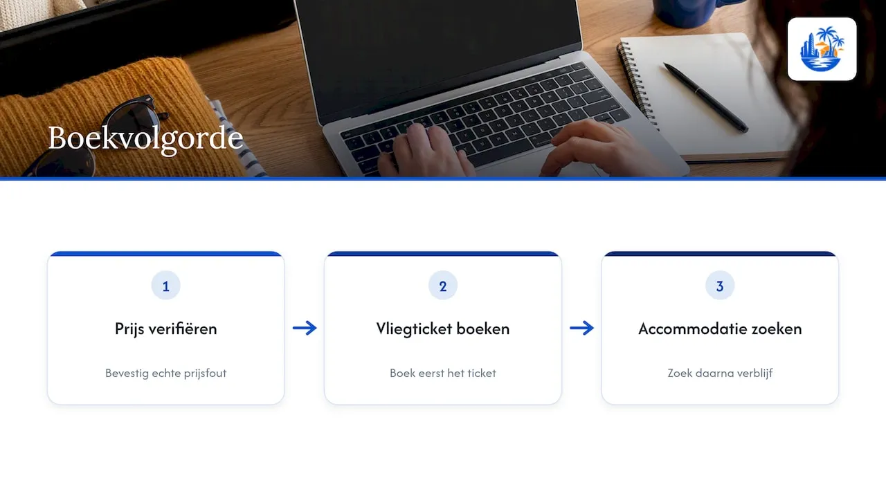 Error fares combineren met last minute vakantiedeals — overview diagram