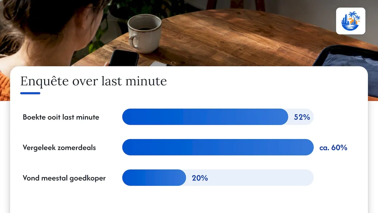 Last minute is geen gegarandeerd koopje — overview diagram