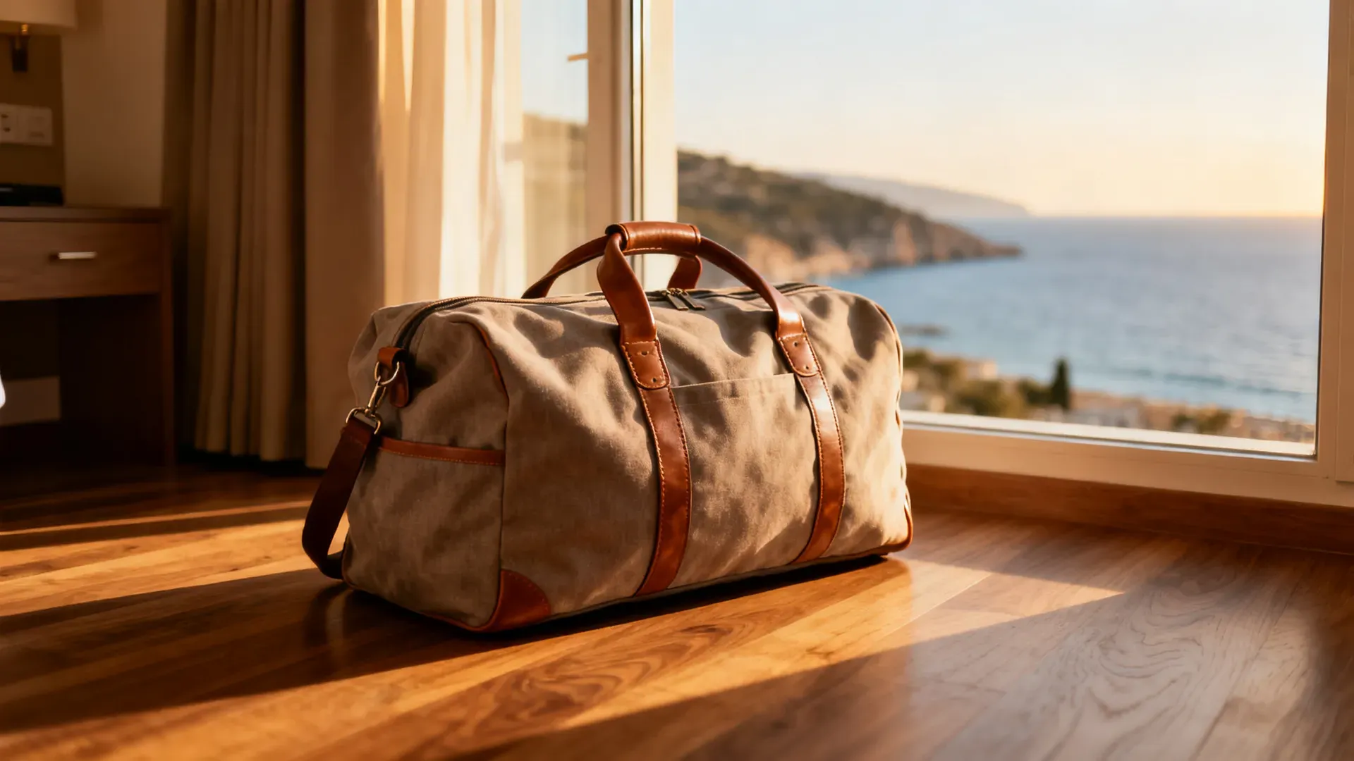 Reistas en weekendtas ingepakt voor vakantie